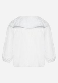 Born2be - Jasnoniebieska Bluzka z Wiskozą w Kratę z Wiązaniem Radellis. Okazja: na co dzień. Kolor: niebieski. Materiał: wiskoza. Styl: elegancki, casual #3
