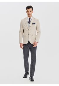 Pako Lorente - PAKO LORENTE - Dzianinowa marynarka w kratkę. Materiał: dzianina. Wzór: kratka. Sezon: jesień #3