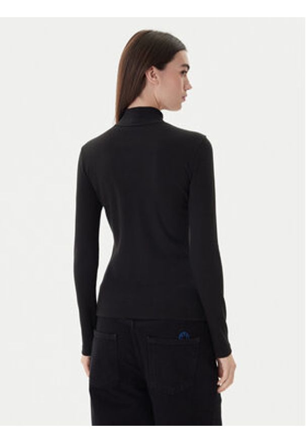 Hugo Golf 50525318 Czarny Regular Fit. Typ kołnierza: golf. Kolor: czarny. Materiał: bawełna