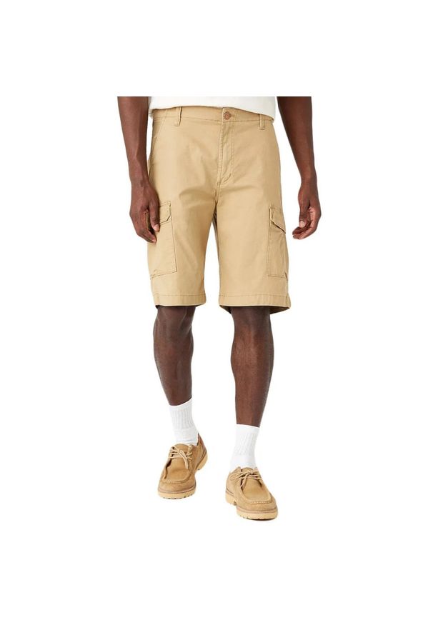 Wrangler - WRANGLER CASEY CARGO SHORTS MĘSKIE SZORTY KRÓTKIE SPODENKI BOJÓWKI KELP W1C3CGC10. Długość: krótkie