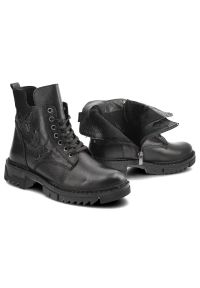 Czarne Botki Artiker Eleganckie Skórzane Buty. Kolor: czarny. Materiał: skóra. Styl: elegancki #9