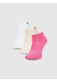 4f - 4F Skarpetki casual za kostkę (3-pack) dziewczęce - multikolor 35-37. Kolor: wielokolorowy. Materiał: bawełna, włókno, materiał, poliamid