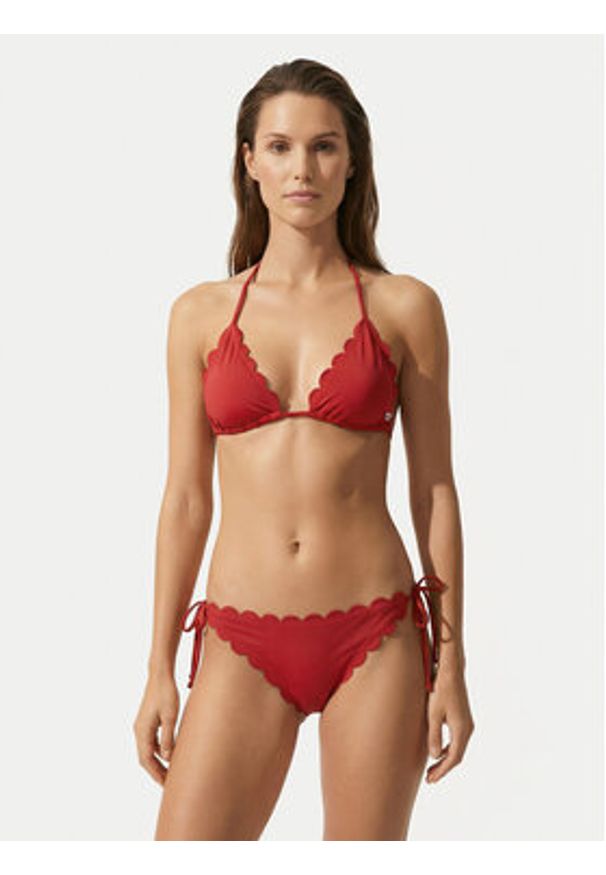 Hugo - HUGO Góra od bikini Original 50555660 Czerwony Regular Fit. Kolor: czerwony. Materiał: syntetyk