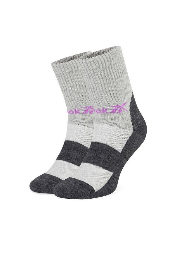 Skarpety długie Reebok. Kolor: szary
