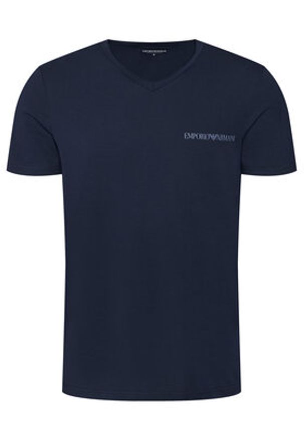 Emporio Armani Underwear Komplet 2 t-shirtów EM000392 AF10779 MB263 Granatowy Regular Fit. Kolor: niebieski. Materiał: bawełna