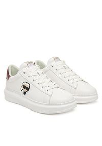 Karl Lagerfeld - KARL LAGERFELD Sneakersy KL52530N Biały. Kolor: biały. Materiał: skóra #4