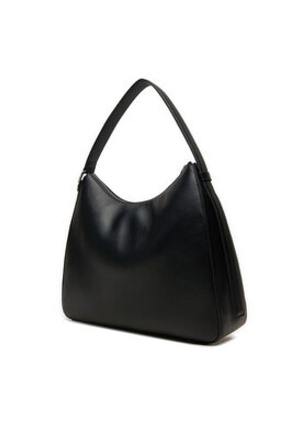 Calvin Klein Torebka Ck Sense Medium Shopper K60K612766 Czarny. Kolor: czarny. Materiał: skórzane