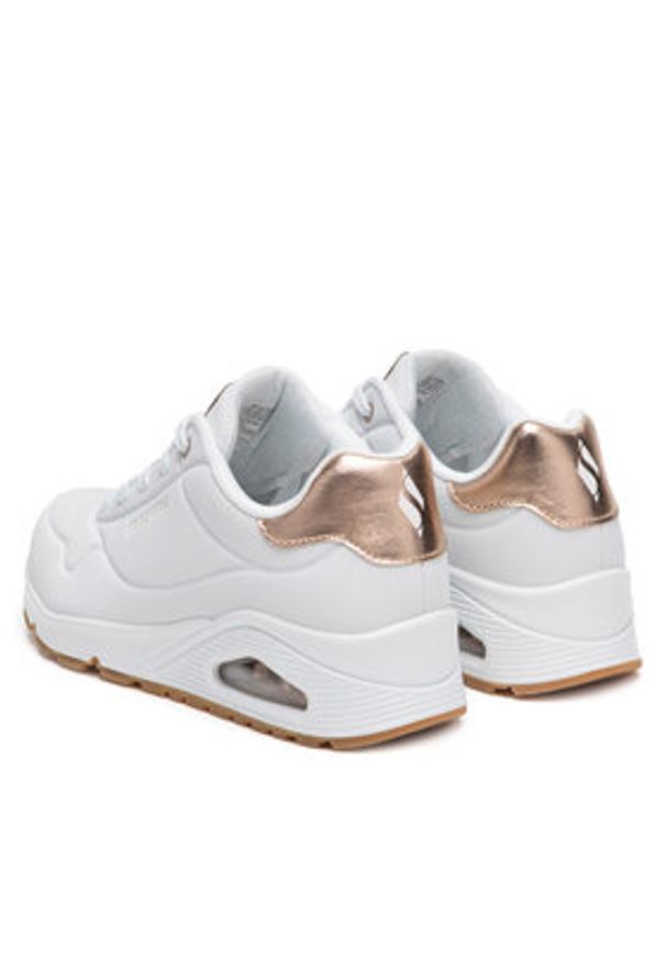 skechers - Skechers Sneakersy UNO 177094 WHT Biały. Kolor: biały. Materiał: syntetyk, materiał