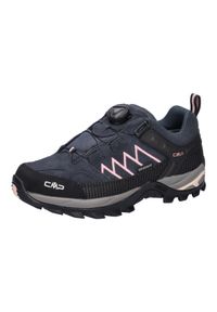 Buty sportowe trekkingowe damskie CMP Rigel. Kolor: czarny, różowy, wielokolorowy. Materiał: tworzywo sztuczne, materiał, skóra. Szerokość cholewki: normalna. Styl: sportowy