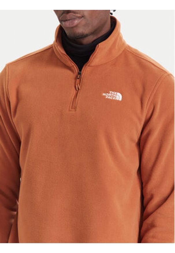 The North Face Polar Glacier NF0A8D0Q Pomarańczowy Regular Fit. Kolor: pomarańczowy. Materiał: syntetyk