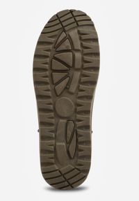 Born2be - Zielone Krótkie Śniegowce na Platformie Lysindra. Kolor: zielony. Materiał: wełna, zamsz, jeans, futro. Sezon: zima. Obcas: na platformie. Styl: elegancki, klasyczny #8