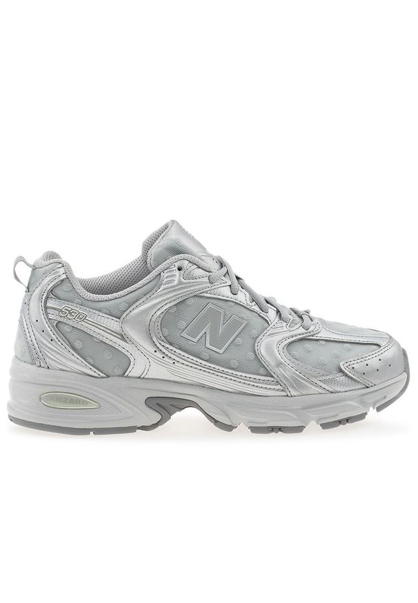 Buty New Balance U530HFZ - szare. Kolor: szary. Materiał: materiał, syntetyk. Szerokość cholewki: normalna. Sezon: lato. Sport: turystyka piesza