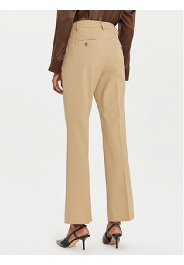 Weekend Max Mara Spodnie materiałowe Estasi 2425136032 Beżowy Straight Fit. Kolor: beżowy. Materiał: syntetyk