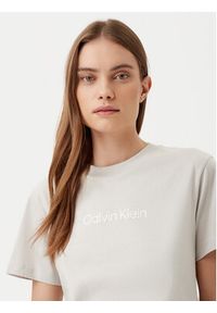 Calvin Klein T-Shirt Hero Logo K20K205448 Beżowy Regular Fit. Kolor: beżowy. Materiał: bawełna