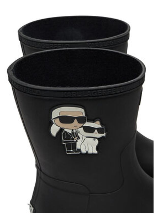 Karl Lagerfeld - KARL LAGERFELD Kalosze KL47073T Czarny. Kolor: czarny