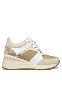 Geox Sneakersy D Zosma D558LA 085LY C1327 Złoty. Kolor: złoty. Materiał: materiał