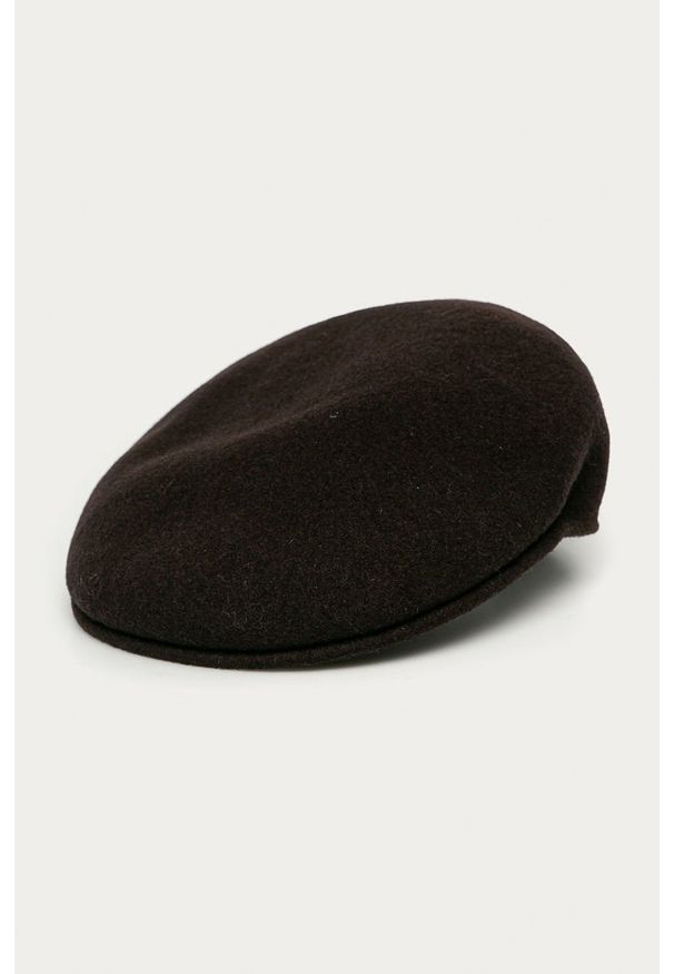 Kangol - Beret. Kolor: fioletowy. Materiał: wełna, materiał. Wzór: gładki