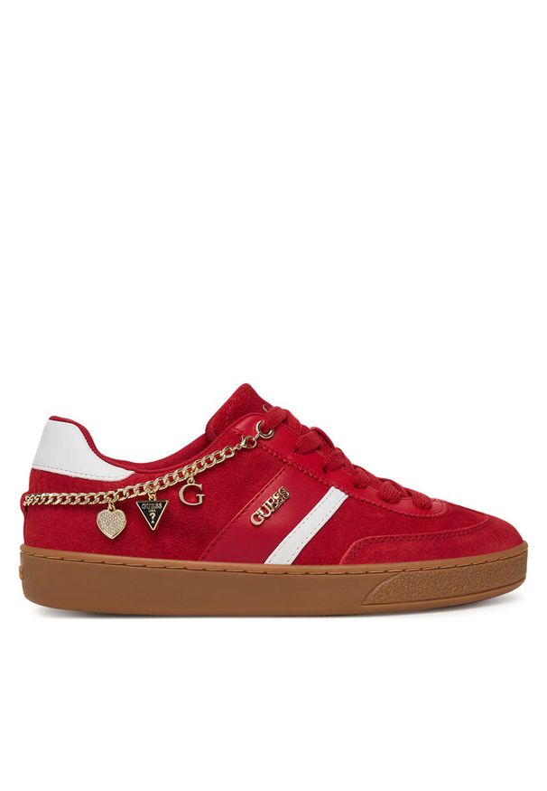 Sneakersy Guess. Kolor: czerwony