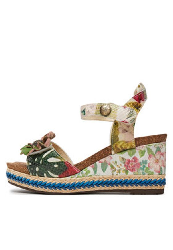 Laura Vita Espadryle Facyo 80 Beżowy. Kolor: beżowy. Materiał: skóra