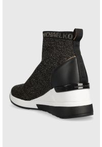 MICHAEL Michael Kors sneakersy Skyler kolor czarny 43F3SKFE5M. Nosek buta: okrągły. Kolor: czarny. Materiał: guma. Obcas: na koturnie #4