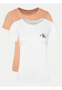 Calvin Klein Jeans Komplet 2 t-shirtów J20J219734 Kolorowy Slim Fit. Materiał: bawełna. Wzór: kolorowy
