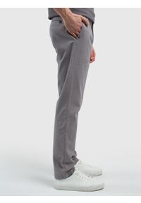 Big-Star - Spodnie chinosy męskie szare Erhat 901. Kolor: szary. Materiał: tkanina. Styl: elegancki #5