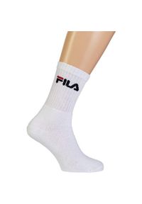Unisex Fila Tennis Socks 3-Pack White, rozmiar 35-38. Kolor: biały. Sport: tenis