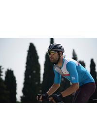 ALÉ CYCLING - Koszulka rowerowa męska Alé Zig Zag. Kolor: biały, wielokolorowy, niebieski
