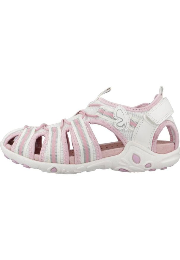 Geox - Sandały GEOX J SANDAL WHINBERRY G Biały. Kolor: biały. Materiał: tkanina, syntetyk