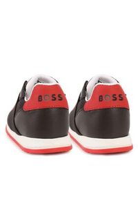 BOSS - Boss Sneakersy J09203 S Czarny. Kolor: czarny. Materiał: skóra