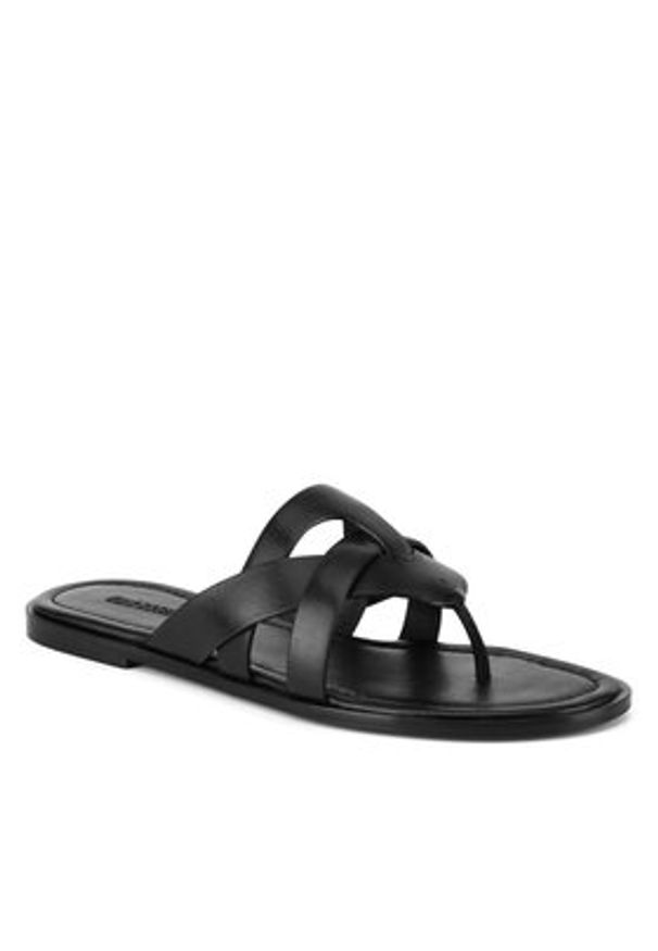 Gino Rossi - GINO ROSSI Japonki ASHLE-118317 Czarny. Kolor: czarny. Materiał: skóra