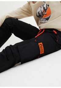 bonprix - Spodnie chłopięce bojówki z gumką w talii, Regular Fit. Kolor: czarny #3