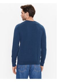 Sisley Sweter 10F2S1C78 Niebieski Regular Fit. Kolor: niebieski. Materiał: bawełna #3