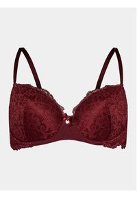 Hunkemöller Biustonosz balkonetka Marine 202705 Bordowy. Kolor: czerwony #3