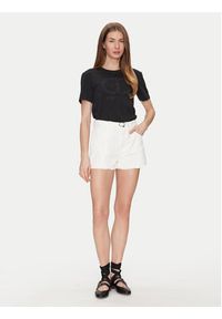 TwinSet - TWINSET T-Shirt 251TP2072 Czarny Regular Fit. Kolor: czarny. Materiał: bawełna #5