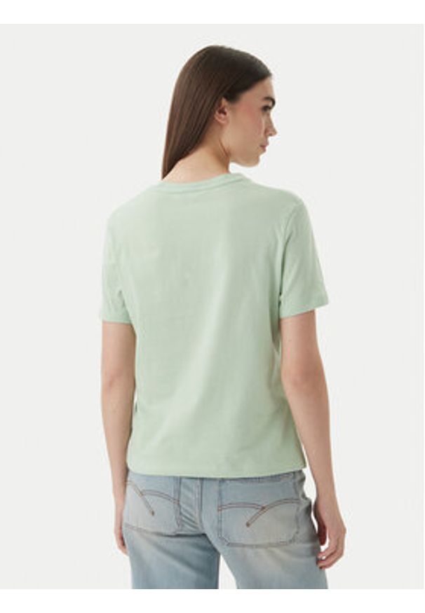 TOMMY HILFIGER - Tommy Hilfiger T-Shirt WW0WW40276 Zielony Regular Fit. Kolor: zielony. Materiał: bawełna