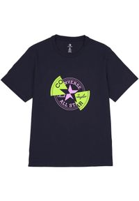 Podkoszulek Converse Con T-shirt M Chuck Patch Distort Tee, Mężczyźni. Kolor: czarny. Materiał: materiał, bawełna