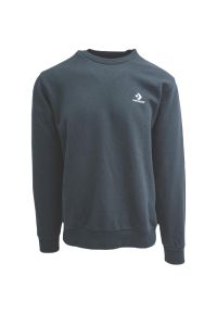 Bluza Converse Emb Crew Ft, Mężczyźni. Kolor: czarny. Materiał: bawełna, materiał