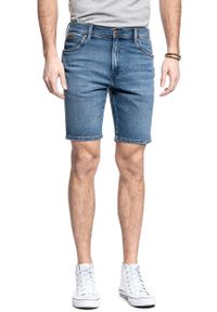 Wrangler - WRANGLER TEXAS SHORT MĘSKIE SZORTY KRÓTKIE SPODENKI THE ACE W11CU542Q. Długość: krótkie