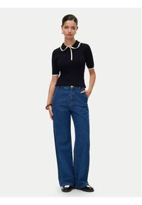 Vero Moda Sweter Manon 10336939 Czarny Slim Fit. Kolor: czarny. Materiał: wiskoza #3