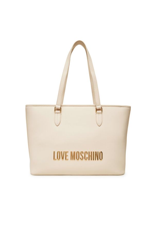 Love Moschino - LOVE MOSCHINO Torebka JC4190PP1NKD0110 Beżowy. Kolor: beżowy. Materiał: skórzane