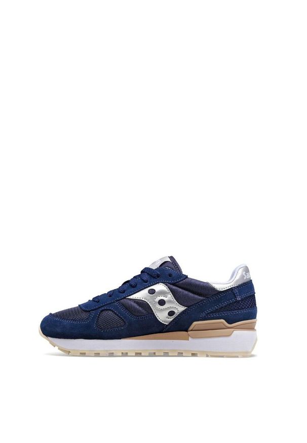 Buty damskie Saucony Shadow Original. Zapięcie: sznurówki. Kolor: szary, niebieski, wielokolorowy. Materiał: syntetyk, tkanina, materiał. Szerokość cholewki: normalna. Sport: turystyka piesza