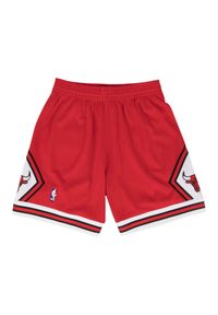 Mitchell & Ness - Krótkie spodenki Chicago Bulls nba. Kolor: czarny, czerwony, wielokolorowy. Długość: krótkie. Sport: koszykówka #1