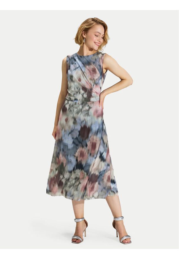 Swing Sukienka koktajlowa 5AK05200 Kolorowy Regular Fit. Materiał: syntetyk. Wzór: kolorowy. Styl: wizytowy