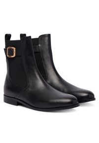 TwinSet - TWINSET Sztyblety Tronchetto 252TCP120 Czarny. Kolor: czarny. Materiał: skóra #4