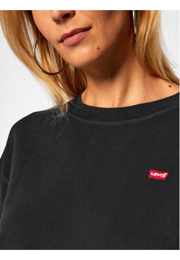 Levi's® Bluza Standard Crewneck 24688-0006 Czarny Relaxed Fit. Kolor: czarny. Materiał: bawełna