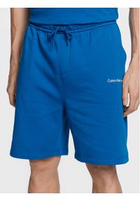 Calvin Klein Jeans Szorty sportowe J30J322916 Niebieski Regular Fit. Kolor: niebieski. Materiał: syntetyk. Styl: sportowy #1
