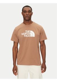 The North Face T-Shirt Easy NF0A8A6C Brązowy Regular Fit. Kolor: brązowy. Materiał: syntetyk