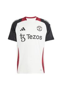Adidas - Koszulka Manchester United Tiro 24 Training. Kolor: biały, wielokolorowy, czarny. Materiał: materiał