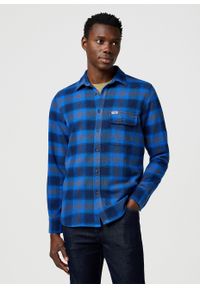 Wrangler - MESKA KOSZULA WRANGLER 1 PKT INDIGO SHIRT ICY INDIGO 112371524 #1